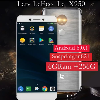 Original Letv LeEco RAM 6GB ROM 256GB X950 Dolby Atmos FDD 4G Telefon Mobil 5.5