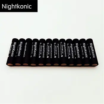 Original Nightkonic 12 BUC/LOT 1,2 V NIMH Baterie AAA NI-MH Baterie Reîncărcabilă NEGRU