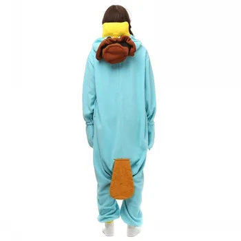 Ornitorincul Unisex Costume Pentru Petrecere Monstru Cosplay Pijamale Adult Pijamale Animal Sleepwear Salopeta