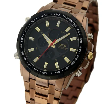 OTS 2016 Brand de Lux Ceas Barbati Business Casual Ceas de mână din Oțel Complet Sportului Militar relogios masculinos Digitale Ceasuri Cuarț