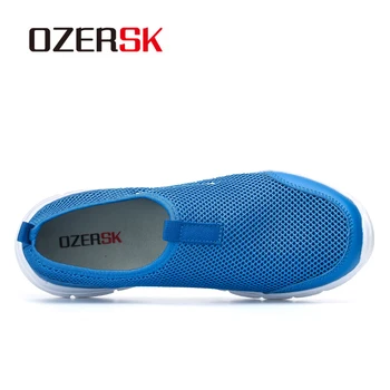 OZERSK Brand Respirabil Barbati Pantofi sport Barbati Jogging Plasă de Vara cu Ochiuri Adidasi Sport Slip-on Pantofi de Atletism Transport Gratuit