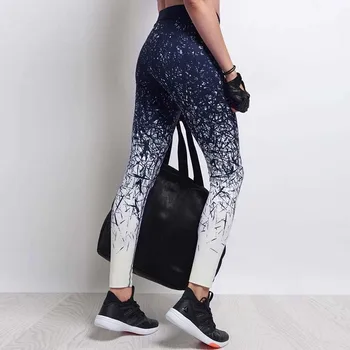 Pantaloni de Yoga pentru Femei Îmbrăcăminte de Sport Stil Chinezesc Imprimate jambiere de Yoga de Fitness Yoga Funcționare Colanti Sport Pantaloni de Compresie Colanti