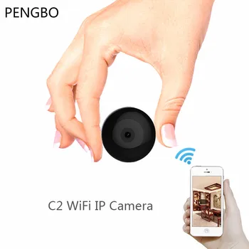 PENGBO C2 Mini Camera video HD720P WIFI Camera IP Wireless Portabil Micro-aparat de Fotografiat Senzor de Mișcare Corpul aparatului Foto Cu Clip Magnetic