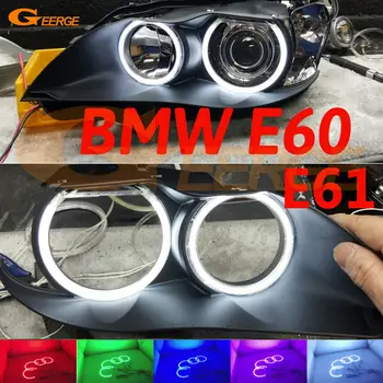 Pentru BMW E60 E61 525I 530I 540I 545I 550I M5 2003-2007 Xenon Faruri Excelente Multi-Color Ultra luminoase RGB LED Angel Eyes kit