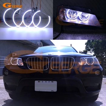 Pentru BMW X3 F25 2010 2011 2012 2013 cu HALOGEN FARURI Excelente de iluminare Ultra luminos led COB angel eyes kit halo inele