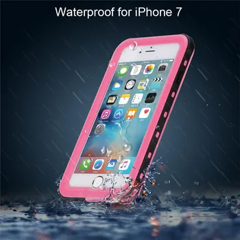 Pentru iphone7plus rezistent la Șocuri rezistent la Praf Înot Scufundări Caz Impermeabil Pentru Apple iPhone 7 Greu Telefonul Sac de Coajă în aer liber Acoperi Caz