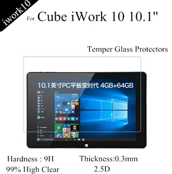 Pentru iwork10 Ecran de Sticlă de Protecție Pentru Cube iwork 10 Temperat Pahar Pentru iwork 10 filme de protecție 0.3 mm rezistent la explozie