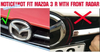 Pentru Mazda 3 AXELA Hatchback Sedan 2016 Fata de Înaltă Calitate Cap Fata Grila Grill Acoperi Trim 2 Buc / Set