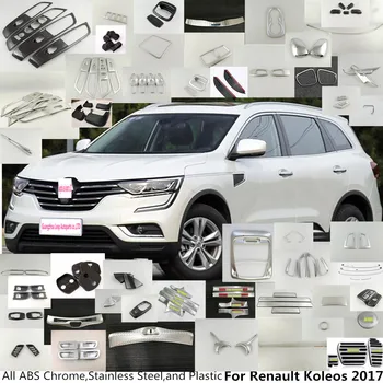 Pentru Renault Koleos 2017 2018 2019 masina capac corp din oțel Inoxidabil, tapiterie Față Grid Grătar Grila Jurul rama lampa părți 5pcs