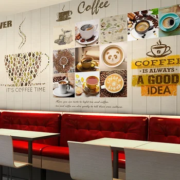 Personalizate 3D stereo fotografie tapet cafenea restaurant ceai cafe brutărie magazin mic Dejun desene animate minimalist mare tapet mural