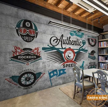 Personalizate de epocă motor de viteză tapet rocker cursa murale marca tv canapea dormitor, camera de zi cafe-bar restaurant fundal
