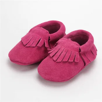 Piele de căprioară Prima Pietoni Nou-născut din Piele Franjuri Moi Jos pantofi pentru Copii Toddler Copii mocasini transport Gratuit