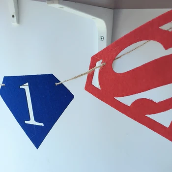 Ping Superman Petreceri 3 Metri Simțit Banner Diamant Pavilion Petrecerea de Ziua Decor Bunting alimentare cu material