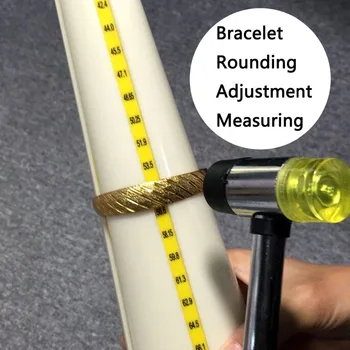 Plastic Rotunde Brățară de Dimensionare Brățară Dorn si Ciocan de Cauciuc Wire Wrapping Instrument
