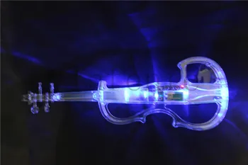 Pline de culoare albastru, verde transparent electric vioara cristal vioara 2#