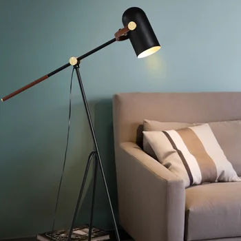 Podea reglabile lumină nouă minimalist Modern, lampa de podea Nordic camera de zi dormitor noptieră studiu de trei metri led-uri lampă standard CL