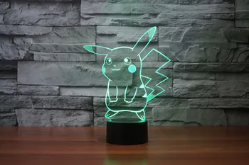 Pokemon Go Jucării Charmander Pikachu Eevee Snorlax Drăguț Lampa De Noapte Pentru Copii Ziua De Nastere Cadou De Crăciun