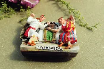 Portugalia Madeira Dans Popular Călătorie Turistică de Suveniruri 3D Magnet de Frigider Rasina de Artizanat
