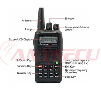 Preț scăzut WOUXUN KG-816 VHF:136-174MHZ Două Fel de Walkie Talkie IP55 Impermeabil de emisie-recepție