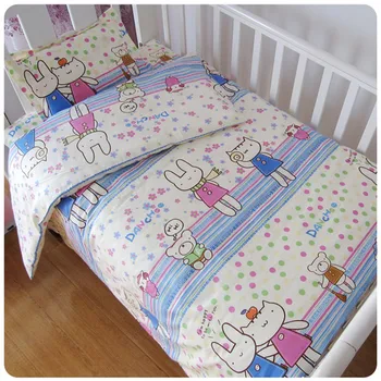 Promovare! 3PCS Desene animate dormitor copil nou-născut copil pat de copil set de lenjerie de pat pentru baieti,(Plapuma+Foaie+fata de Perna)