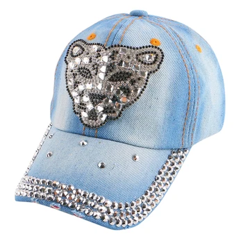 Promovarea populare, copiii hip hop leopard noutate capac de cristal stras lux băiat fată de vară snapback hat palarie de soare