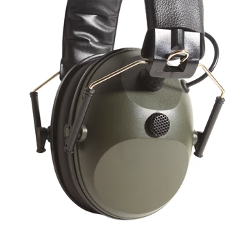 Prptear Singur Microfon Electronic de Vânătoare Earmuff poligon de Tragere ArmyGreen Vânătoare Gama de Echipament de Protecție a Auzului NRR 22dB