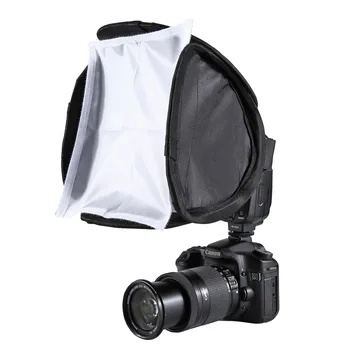 PULUZ 23x23cm Portabil aparat de Fotografiat Studio Flash de Lumină Softbox Difuzor pentru 580EX 430EX 600EX pentru Canon Nikon Pentax Softbox Acoperi