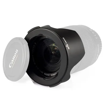 Qeento 52mm camera parasolar pentru nikon D5500 D5300 D5200 D5100 D5000 D3200 D3300 D3100 D3000 D60 D40X, D40 18-55mm 18-140mm obiectiv