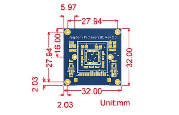Raspberry Pi modulul Camerei RPi Camera (B) Reglabil-Focus OV5647 de 5 Megapixeli Senzor Pentru RPi 3B/ 2 B /B+/A+