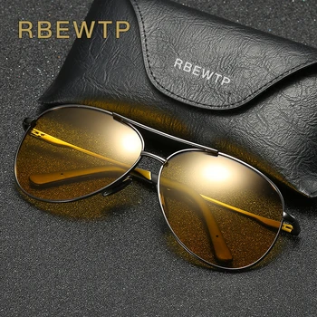 RBEWTP Retro Vintage pentru Bărbați Noapte Viziune ochelari de Soare Polarizat de Conducere Ochelari de Soare oculos de sex Masculin Ochelari de Accesorii Pentru Barbati/femei