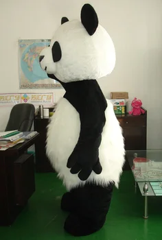 Real figura împușcat un urs panda mascota costum cosplay dimensiune adult transport gratuit