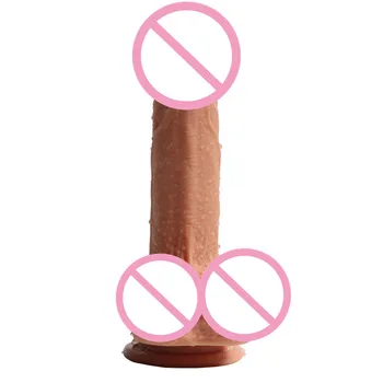Realist Penis Vibrator rezistent la apa Simulare Penis Vibrator cu ventuza Puternica Vaginale Messager Jucarii Sexuale pentru Femei pentru Sex-Shop O3