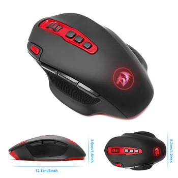 Redragon de Înaltă calitate fără Fir Mouse de Gaming PC 7200 DPI 10 butoane programabile 2.4 G Wireless conexiune pentru Desktop mouse-ul