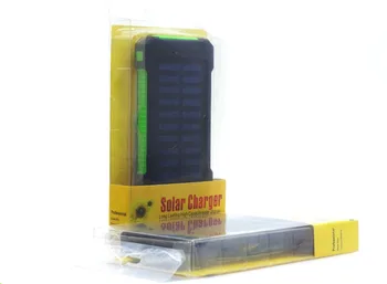 Rezistent la apa Solar Power Bank Real 20000 mAh Dual USB Extern Polimer Baterie în aer liber Lumina Lămpii Powerbank Ferisi