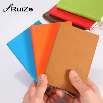 RuiZe 2017 acoperire moale din Piele PU buzunar notebook A7 mici notepad mini carte notă jurnal de călătorie creative papetărie hardcover