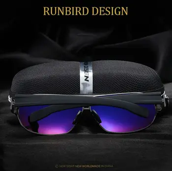RunBird Brand Polarizat ochelari de Soare Barbati de sex Masculin de sex Feminin de Ochelari de Soare de Brand, Design de Pescuit de Conducere ochelari de Soare Ochelari de cal Clasic de Sticlă 800R