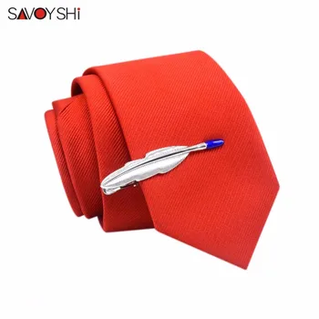 SAVOYSHI Brand Noutate de Argint cu Pene de Clipuri Cravată pentru Domn cu Cravata Prindere Incuietoare Nunta Lega Accesorii Moda Bijuterii Cadou