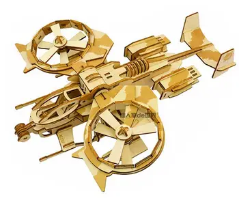 Scorpion avion puzzle model din lemn pentru Copii jucării pentru Adulți manual de Puzzle-uri pentru copii cadou jucărie
