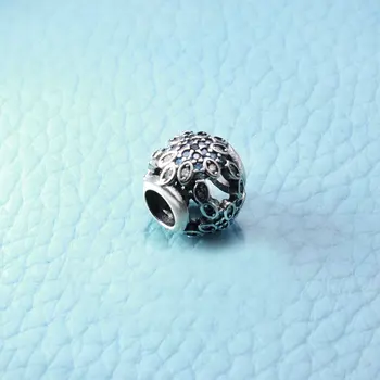 Se potrivesc Original Pandora Brățară Pandantiv Argint 925 Cristalizat Fulgi de zăpadă Farmece Moda Bijuterii DIY Berloque