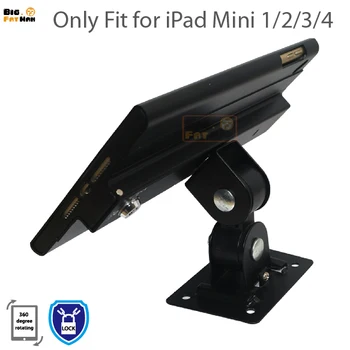 Se potrivesc pentru iPad mini1 2 3 4 montare pe perete suport din metal caz de afișare cu amănuntul suport tablet pc de blocare suport de sprijin Regla Orice unghi