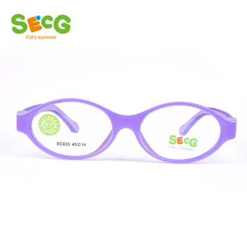 SECG Rotund Moale, Flexibil Copii, Cadru Copil Drăguț Detasabila Ochelari de Vedere, Miopie Cadru Gafas Ochelari