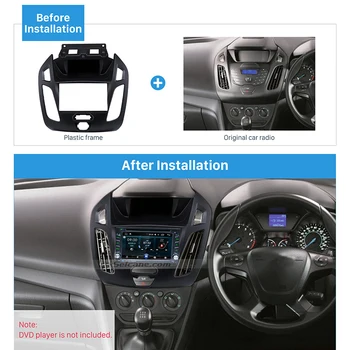 Seicane cel Mai bun Dublu Din Masina Radio Fascia pentru Ford Transit Panou Ornamental Kit-ul de Instalare Audio Acoperire Cadru de Bord Mount
