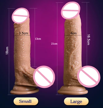 Sex Shop Calda Super Moale De Silicon Vibrator Realist Ventuza Artificial Sex Masculin Penisului Penis Femeie Masturbator Adult Jucarii Sexuale Vibratoare
