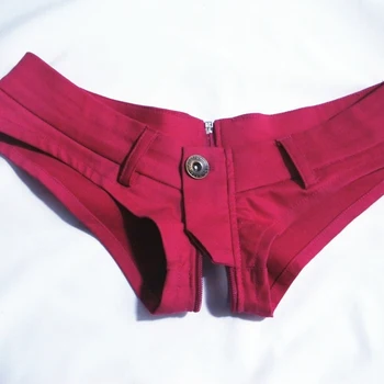 Sexy Blugi Pantaloni Scurți Cu Fermoar Deschide High Cut Fierbinte Scurt Talie Joasa Sexy Denim Pantaloni Scurți De Epocă Drăguț Club De Noapte Purta Plus Dimensiune 50