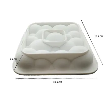 SHENHONG de Promovare a Vânzărilor Neregulate Nor de Design Tort 3D Matrite de Silicon Mucegai Geometrice Romb de Ciocolată produse de Patiserie Arta Pan Bakeware