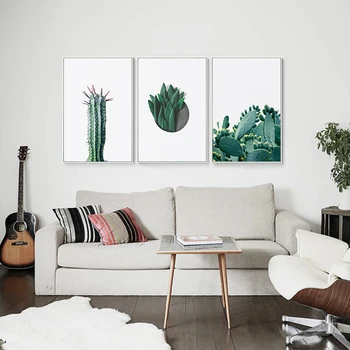 Simplu Planta Verde Cactus Fraza Limba Engleză Panza Pictura De Arta De Imprimare Imagine Poster De Perete Camera De Zi Dormitor Decorațiuni Murale