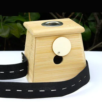 Singură gaură moxibustion cutie de bambus moxibustion cutie aparat lemn de bambus moxa arzător de acupunctura dispozitiv de masaj