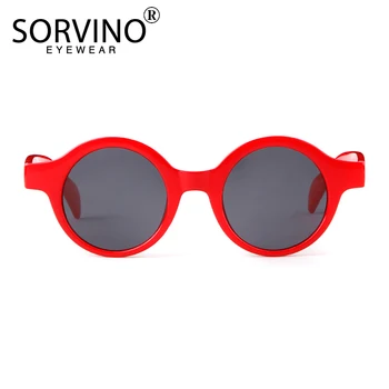 SORVINO Retro Rosii Mici Rotunde ochelari de Soare de Designer de Brand 2018 Femei Unice Doamnelor Moda Mic Cerc Ochelari de Soare Nuante SVN54