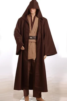 Star Wars Revenge of the Sith Obi Wan Kenobi COSplay Costum de Jedi Halat de Bărbați Adulți Costum de Halloween