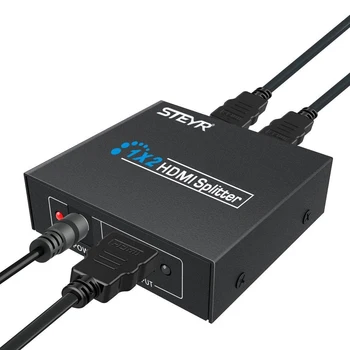 STEYR 2 Port Splitter-ul HDMI 1.3 b splitter-ul hdmi 1x2 Splitter HDMI 1 La 2 +DC 5V Switcher Suport 1920x1080P,pentru HDTV 3D